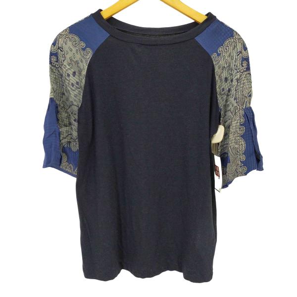 sacai Sacai(サカイ) 袖異素材 リネン混 ドッキングカットソー  