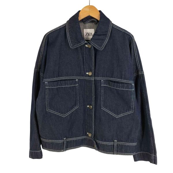 ZARA ZARA(ザラ) スタンドカラー デニムジャケット レディース