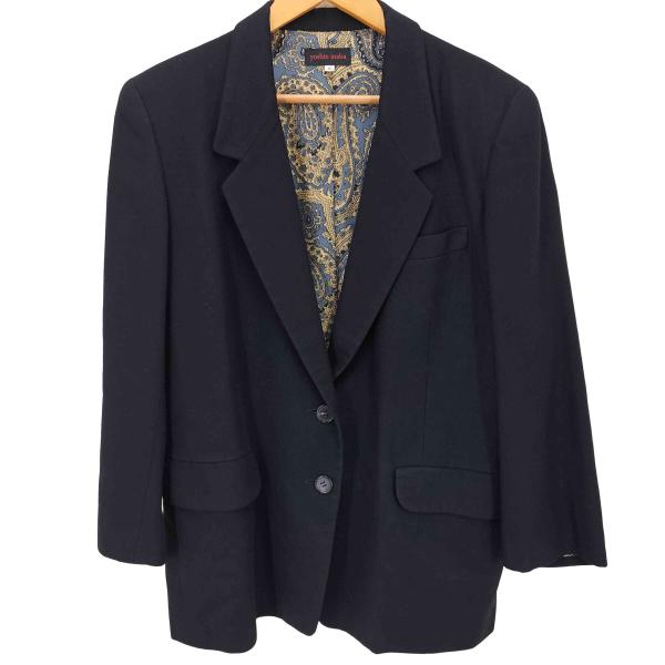 美品ヨシエイナバ カシミヤシルクウール混ジャケット9号裏地シルク 美