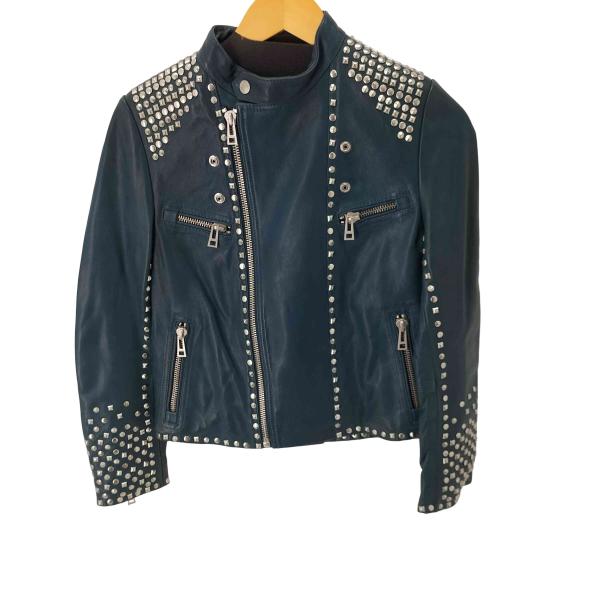 zadig＆voltaire スタッズ レザージャケット y2k vintage （Zadig 