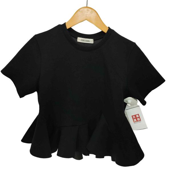 COCO DEAL ココディール T/Rペプラムジャケット 今季 ココディール 即日発送/COCODEAL オーガンジーペプラム