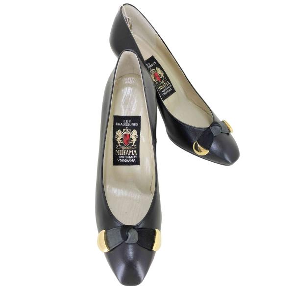 MIHAMA（ミハマ） リボンデザインヒールパンプス レディース JPN：22