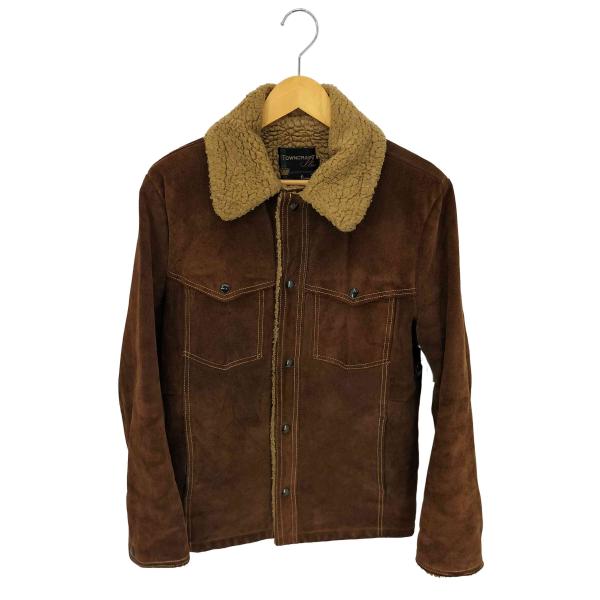 希少USA 60s ヴィンテージ〝タウンクラフト〟スウェードレザーボアジャケット bazzstore_1134558738081