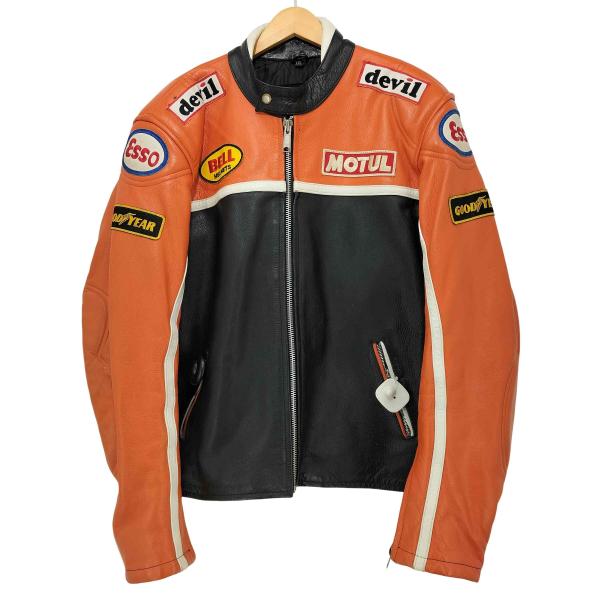 USED古着(ユーズドフルギ) real leather レーシングジャケット
