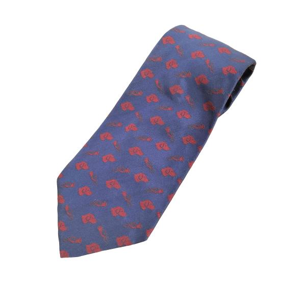 RALPH LAUREN(ラルフローレン) 犬柄シルクネクタイ MADE IN