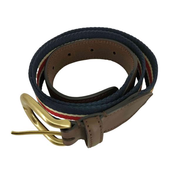 【新品未使用】ADRIANO MENEGHETTI ブラウンレザーベルト USED古着(ユーズドフルギ) ADRIANO MENEGHETTI マルチカラーベルト