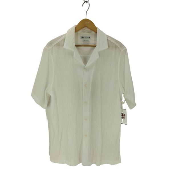 ZARA ZARA(ザラ) 開襟半袖シャツ レディース import:M 中古 ZARA ZARA(ザラ) 開襟半袖シャツ レディース import:M 中古