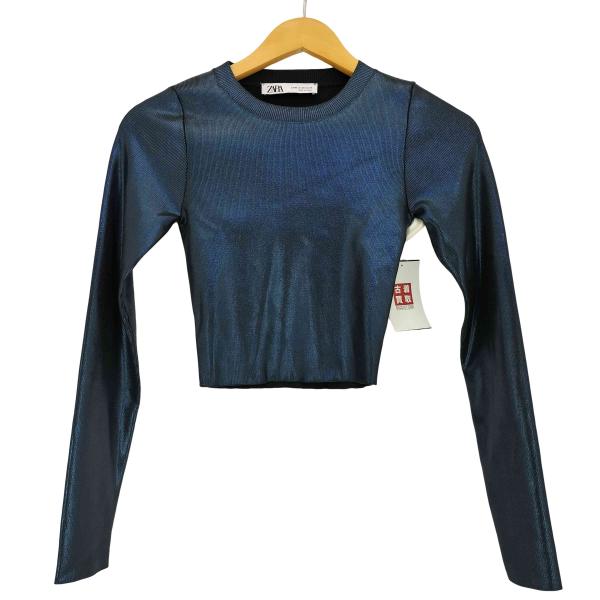 ZARA ZARA(ザラ) クロップド メタリックトップス レディース ZARA ZARA(ザラ) クロップド メタリックトップス レディース