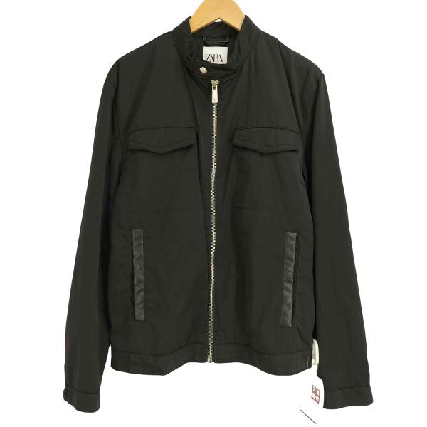 ZARA ZARA(ザラ) フェイクレザー切り替え フルジップ ナイロン ZARA ZARA(ザラ) フェイクレザー切り替え フルジップ ナイロン