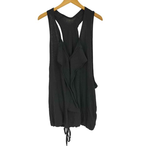 Ys(ワイズ) 23SS フロントフリル コットン  リネン ランニング ベスト カットソー レディース JPN：2 【中古】【ブランド古着バズストア】 WISE（PORTER） Ys(ワイズ) 23SS フロントフリル コットン リネン