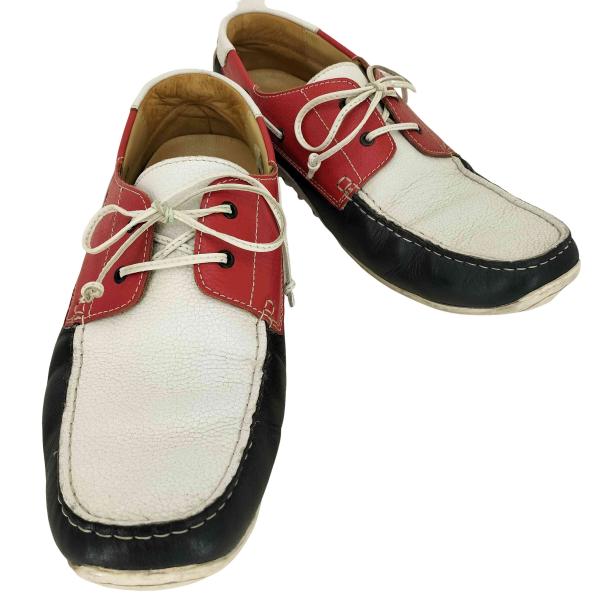 【美品】REGAL(リーガル) 26cm バーガンディ デッキシューズ REGAL リーガル JE-38 レザー デッキ シューズ バーガンディ系