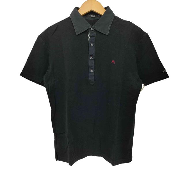 未使用 バーバリーブラックレーベル 半袖ポロシャツ サイズ2 M相当 ホースロゴ BURBERRY BLACK LABEL LABEL(バーバリーブラックレーベル) ホースロゴ