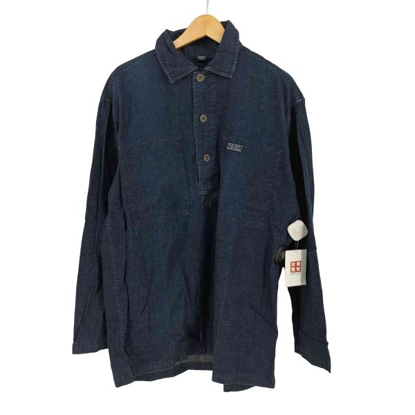 POLO SPORT RALPH LAUREN(ポロスポーツラルフローレン) 90S M35 デニムプルオーバーシャツ メンズ import：M 【中古】【ブランド古着バズストア】 POLO SPORT RALPH LAUREN(ポロスポーツラルフローレン) 90S M35