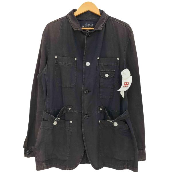 ARMANI JEANS アルマーニ ジーンズ カバーオール ジャケット ARMANI JEANS JEANS(アルマーニジーンズ) イタリア製 ヘンプ混