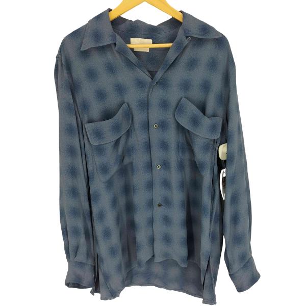 YOKE YOKE(ヨーク) 25SS BLURRED OMBRE PLAID OPEN COLLAR SHIRT 中古