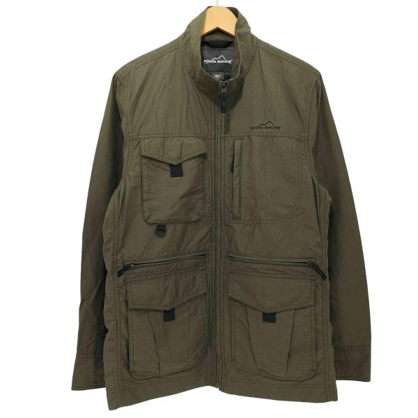 Eddie Bauer(エディーバウアー) WEATHEREDGE 比翼 ジップアップ スタンドカラー ジャケット メンズ import：L 【中古】【ブランド古着バズストア】 bazzstore_1137681050433