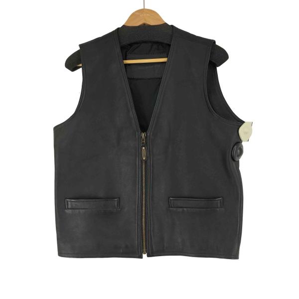 HARLEY-DAVIDSON(ハーレーダビッドソン) 牛革 レザー ベスト メンズ 表記無 【中古】【ブランド古着バズストア】 Harley Davidson（ハーレー・ダビッドソン） HARLEY-DAVIDSON(ハーレー