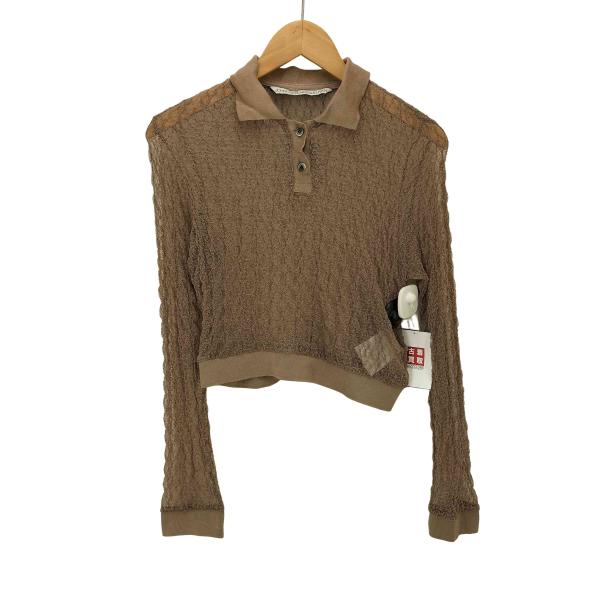 JOHN LAWRENCE SULLIVAN(ジョンローレンスサリバン) LACE POLO SHIRT レース ポロ シャツ レディース FREE 【中古】【ブランド古着バズストア】 JOHN LAWRENCE SULLIVAN（ジョン ローレンス サリバン） LACE POLO