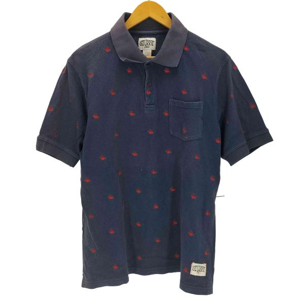 STUSSY Stussy(ステューシー) 00s 折れクラウン S/S ポロシャツ