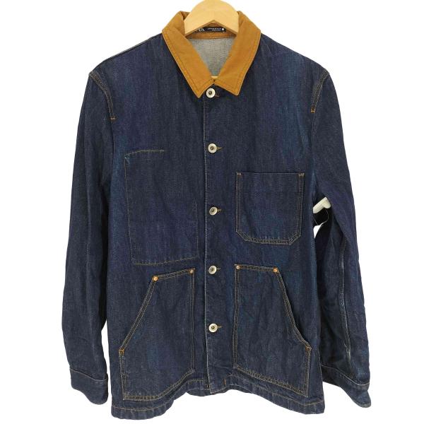 ZARA ミリタリーユーズドジャケット　 カバーオール Lサイズ ZW COLLECTION LIMITED EDITION スエードレザーオーバーサイズ