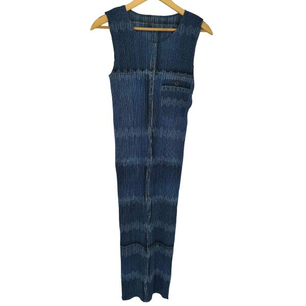 プリーツプリーズ デニム転写 ジャケット 3 インディゴ イッセイミヤケ PLEATS PLEASE プリーツプリーズ イッセイミヤケ PP31-JJ703