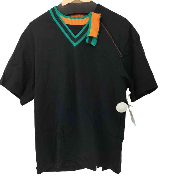 kolor BEACON(カラービーコン) 23SS クレイジーパターン ドッキングニットネック S/S Tシャツ  メンズ JPN：2 【中古】【ブランド古着バズストア】 kolor BEACON(カラービーコン) 23SS クレイジーパターン ドッキング