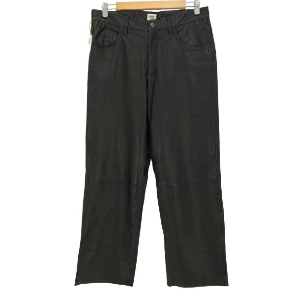 ARMANI COLLEZIONI アルマーニ ラムスキン ワイド レザーパンツ ARMANI COLLEZIONI COLLEZIONI(アルマーニコレツィオーニ