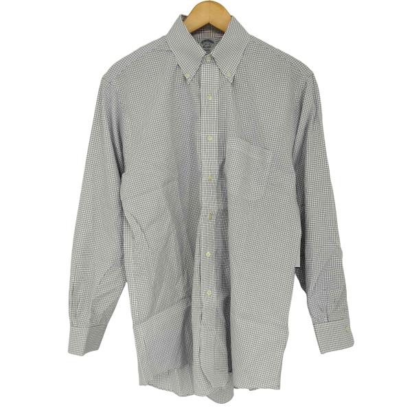 未使用ほぼ新品に近い16 1/2-2/3★ブルックスブラザーズボタンダウンシャツ BROOKS BROTHERS BROTHERS(ブルックスブラザーズ) ボタンダウンL