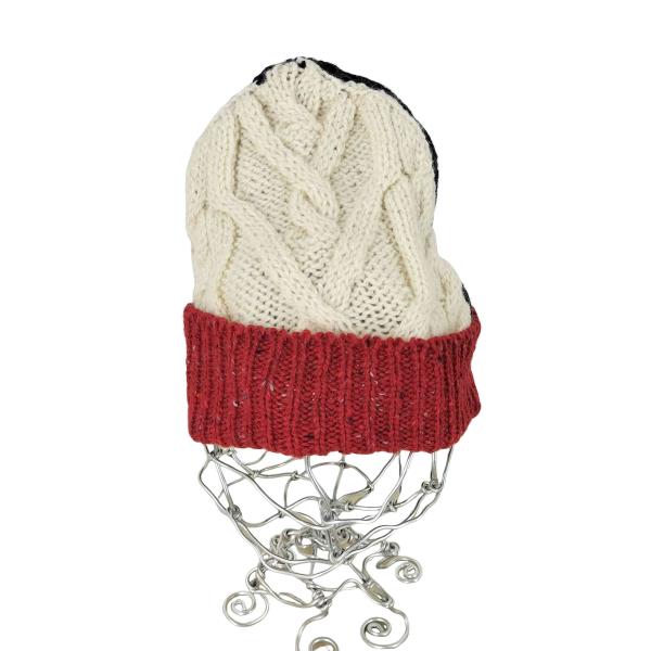 THOM BROWNE(トムブラウン) MADE IN IRELAND モヘヤ混ニットキャップ レディース FREE 【中古】【ブランド古着バズストア】 THOM BROWNE（トム ブラウン） MADE IN IRELAND モヘヤ混ニット