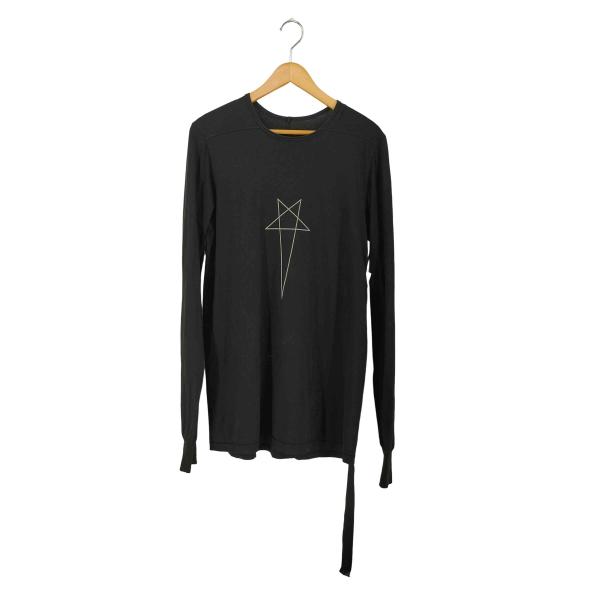 DRKSHDW by Rick Owens(ダークシャドウバイリックオウエンス) Pentagram RNEP3 ロゴ ロングスリーブTシャツ メンズ import：M 【中古】【ブランド古着バズストア】 DRKSHDW by Rick Owens(ダークシャドウバイリックオウエンス