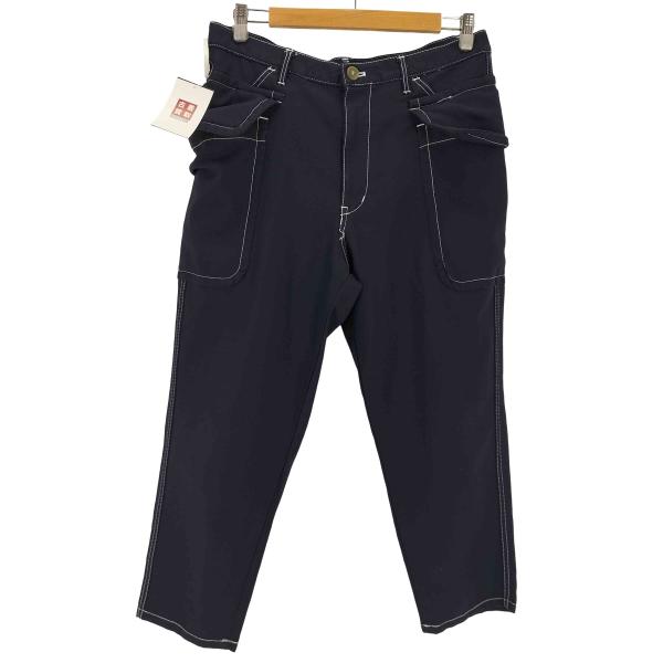 コムコム COMME des GARCONS ポリ縮絨キュロットパンツ 紺 XS 157359_m.jpg