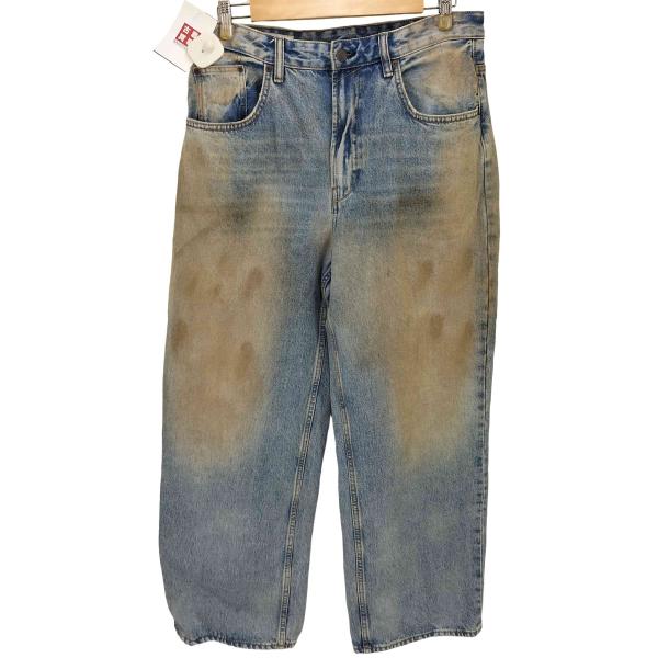 ZARA ZARA(ザラ) バギーフィットジーンズ ダーティー加工ルーズ