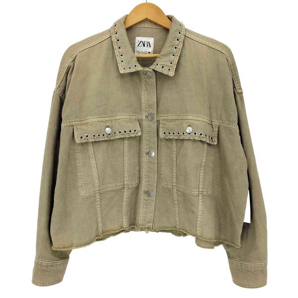 ZARA ZARA(ザラ) スタッズ デニム トラッカージャケット