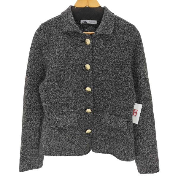 ZARA ZARA(ザラ) 金ボタン ウールニットジャケット レディース