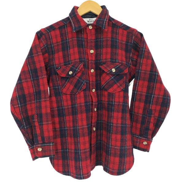 WOOLRICH（ウールリッチ） 60-70s 白タグ 長袖チェックシャツ メンズ