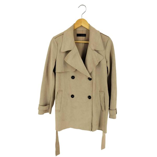 ZARA/ザラ/レディース/フェイクスウェード/ボタンレスロングコート/ ZARA/ザラ/レディース/フェイクスウェード/ボタンレスロングコート/