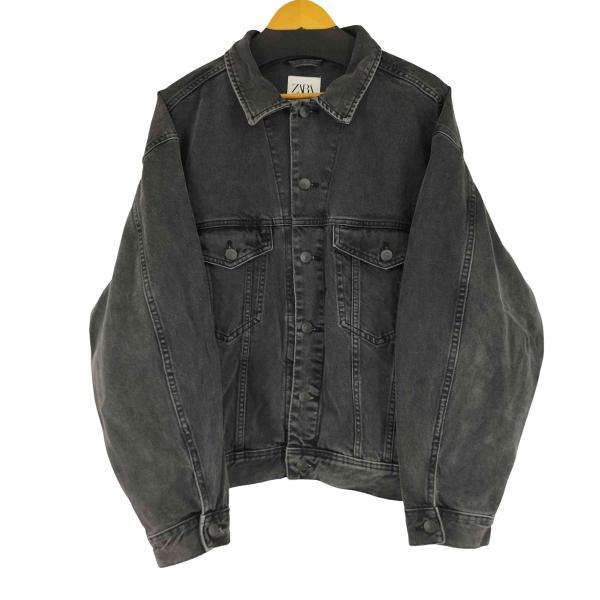 ZARA ザラ 抽象柄デニムジャケット L　完売品 vectorpremium_081-102508050321