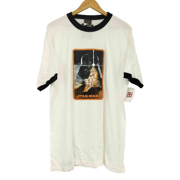 USED古着(ユーズドフルギ) 00S giantボディ ムービープリントリンガーTシャツ メンズ import：L 【中古】【ブランド古着バズストア】 USED古着(ユーズドフルギ) 00S giantボディ ムービープリントリンガーT