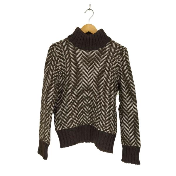 Veronique Branquinho(ヴェロニクブランキーノ) ヘリンボーンタートルネックニット レディース  38【中古】【ブランド古着バズストア】 Veronique Branquinho（ヴェロニクブランキーノ） ヘリンボーン