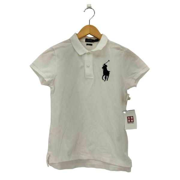 POLO RALPH LAUREN(ポロラルフローレン) ポニー刺繍 コットン マルチボーダー ニットポロシャツ レディース import：XS 【中古】【ブランド古着バズストア】 bazzstore_1139124563968