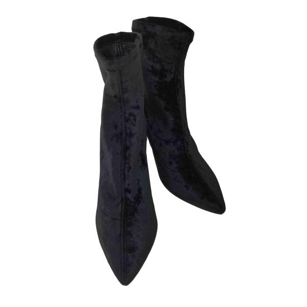 JIMMY CHOO(ジミーチュウ) イタリア製 LOUELLA 85 ベロアブーツ レディース JPN：38 【中古】【ブランド古着バズストア】 JIMMY CHOO（ジミーチュウ） イタリア製 LOUELLA 85 ベロアブーツ