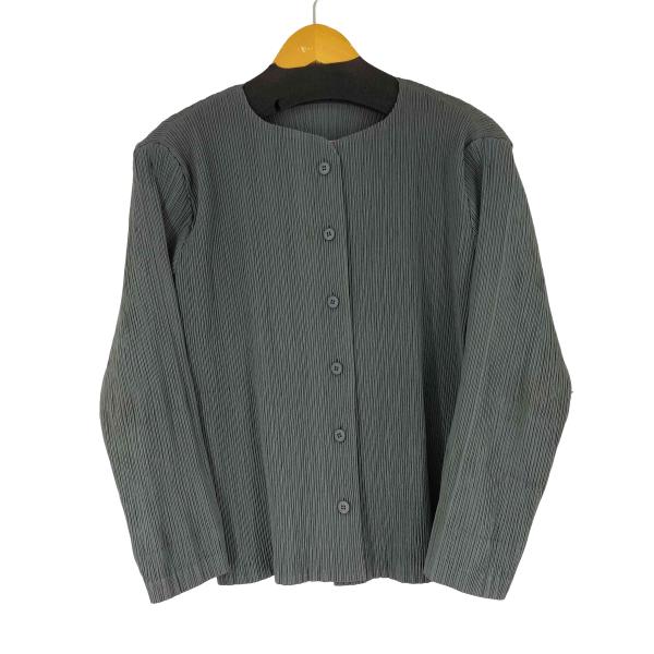 プリーツプリーズ✨イッセイミヤケ✨襟付きカーディガン✨ PLEATS PLEASE ISSEY MIYAKE - プリーツプリーズ イッセイミヤケ