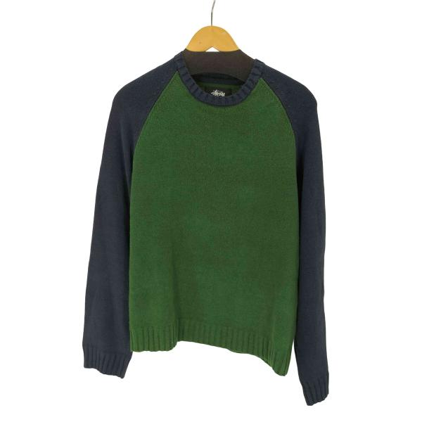Stussy(ステューシー) COLORBLOCKED RAGLAN CREW メンズ JPN：S 【中古】【ブランド古着バズストア】 STUSSY（ステューシー） COLORBLOCKED RAGLAN CREW メンズ JPN：S 中古