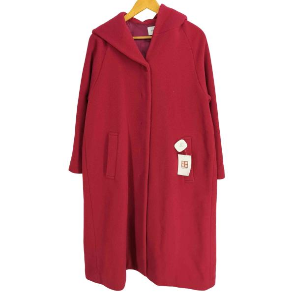 SHIPS any any(シップスエニィ) ウールナイロン混 フーデッド ロング