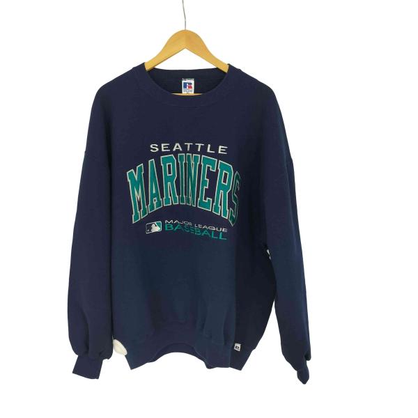 RUSSELL ATHLETIC(ラッセルアスレチック) USA製 前Vガゼット ベースボールチーム刺繍 スウェット メンズ import：XXL 【中古】【ブランド古着バズストア】 Russell Athletic（ラッセル アスレティック） RUSSELL ATHLETIC