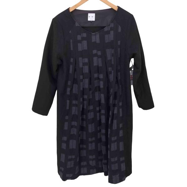 USED古着(ユーズドフルギ) ギエモン ナイロン混 ウールデザイン長袖ワンピース レディース 表記無 【中古】【ブランド古着バズストア】 USED古着(ユーズドフルギ) ギエモン ナイロン混 ウールデザイン長袖