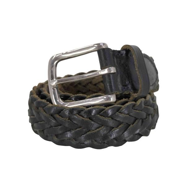 ホワイトハウスコックス　レザーメッシュベルト　黒　30 イングランド製 Whitehouse Cox（ホワイトハウスコックス） ベルト 」 メッシュベルト