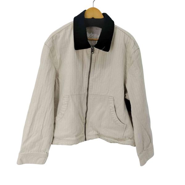 ZARA(ザラ) CONTRAST STRIPED TEXTURED JACKET メンズ JPN：XL 【中古】【ブランド古着バズストア】 ZARA（ザラ） CONTRAST STRIPED TEXTURED JACKET メンズ JPN：XL 中古