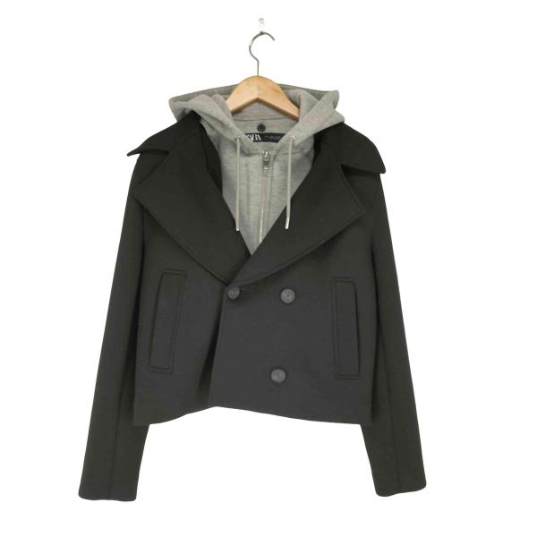 新品未使用　ZARA フードレイヤー クロップド テーラードジャケット bazzstore_1139536786184
