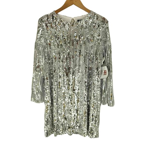 ZARA（ザラ） シルバースパンコール ドレス レディース import：M 中古